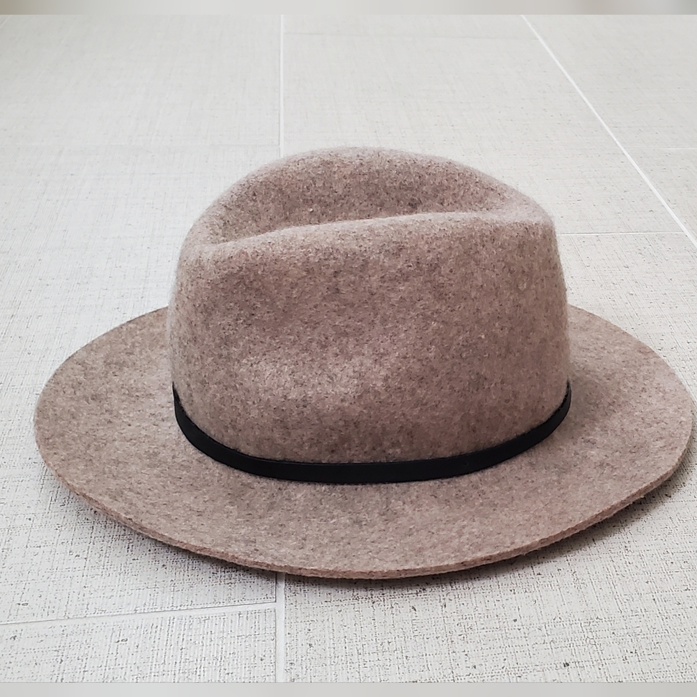 Banana Republic 100% Wool Fedora Hat, Neutral Brown, M/L, NEVER WORN! - Picture 3 of 14